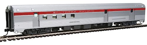 85' Budd Baggage-Railway Post Office - Ready To Run -- Southern Pacific(TM) (silver, red)