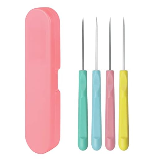 4Pcs 5.2 Inches Sugar Stir Needle, Cookie Scribe Needles Cake Decorating Needle Tool Cookie Decoration Supplies