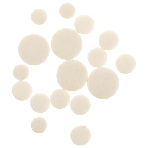Yardwe 17pcs Clarinet Sound Hole Pads e Flat Clarinet Cork Pad Musical Instruments
