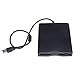 Geynutaly USB Floppy Drive 3.5Inch USB External Floppy Disk Drive Portable 1.44 MB FDD USB Drive Plug and for PC XP