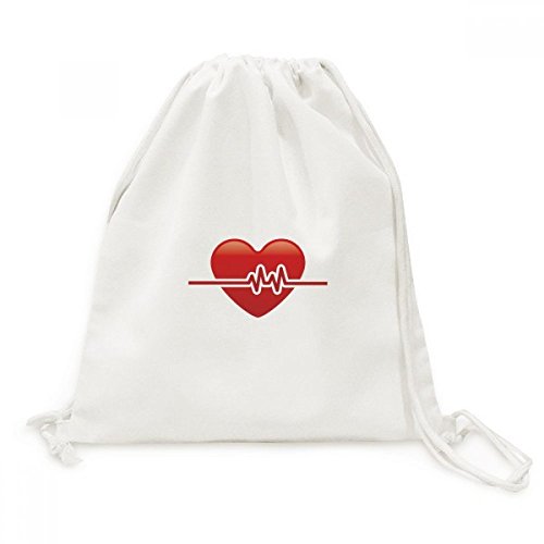 Sac de voyage à cordon électrocardiogramme en toile pour vos sorties randonnée