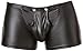 Produktbild Verano Latex ähnliche Herren Shorts - Vinyl Wetlook Shorts mit Verschluss, Schwarz, M