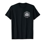 Maurer Zunftzeichen - Sechseck Wappen auf Brust T-Shirt