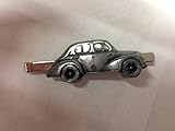 Renault 4 CV Zinn Effekt Emblem auf einer Krawatte Clip (Folie) handgefertigt in Sheffield