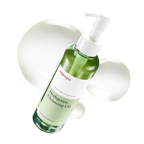 MANYO Herb Green Cleansing Oil, Gentle Makeup Remover with Natura...