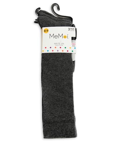 MeMoi Write On Camp Kids Cotton Blend Knee High Socks 3-Pack3
