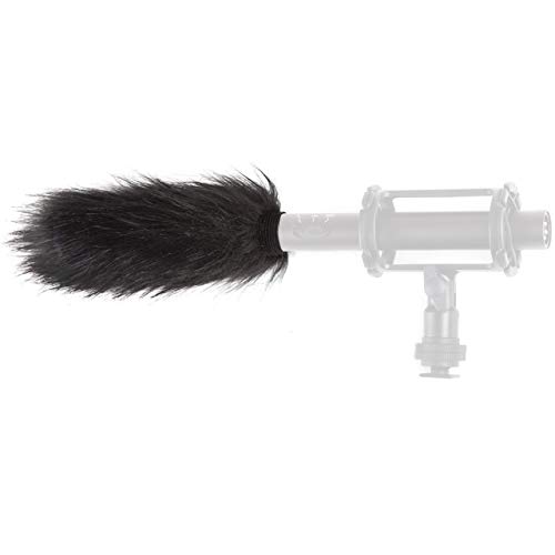 Movo WS4 Furry Outdoor Microphone Windscreen Muff for Long Shotgun