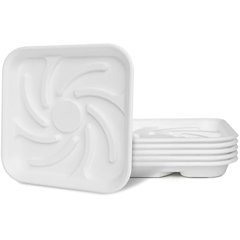 KITLAB 6 Pack Heavy Duty Plant Saucers Cover