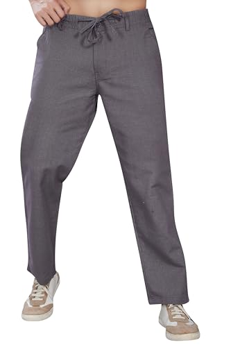 Image of DIVISIVE Men's Relaxed Fit Cotton Linen Blend Trousers