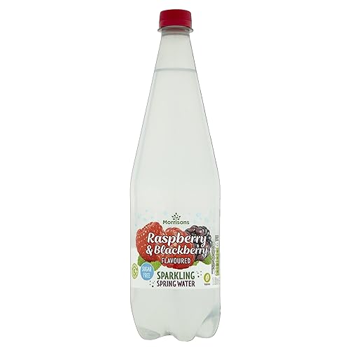Morrisons No Added Sugar Sparkling Raspberry and Blackberry Flavoured Spring Water 1000 ml