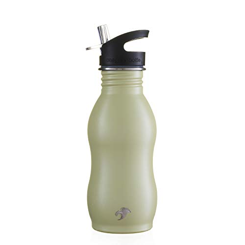 500ml Sage Green Stainless steel eco drinks bottle, sports bottle, reusable metal bottle FDA certified BPA BPS free leakproof guarantee UK company