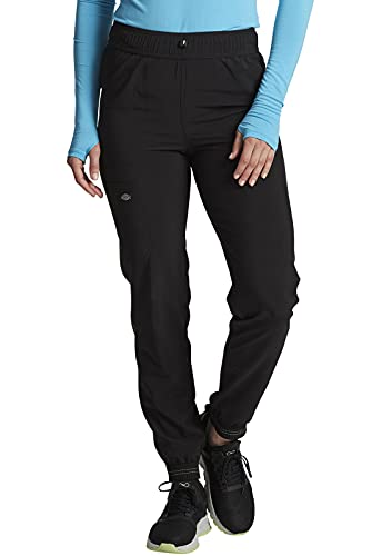Dickies Retro Women Scrubs Pant Mid Rise Jogger Plus Size DK250, 3XL, Black