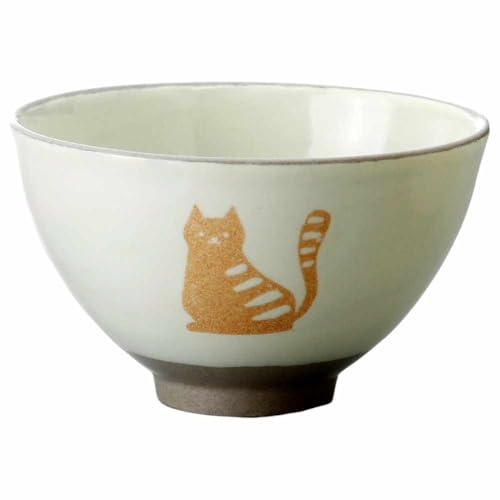 ネコ ネコグッズ 茶碗 ちゃわん/陽だまり猫飯碗(止まる) /自分用 プレゼント用 猫好きさんへ