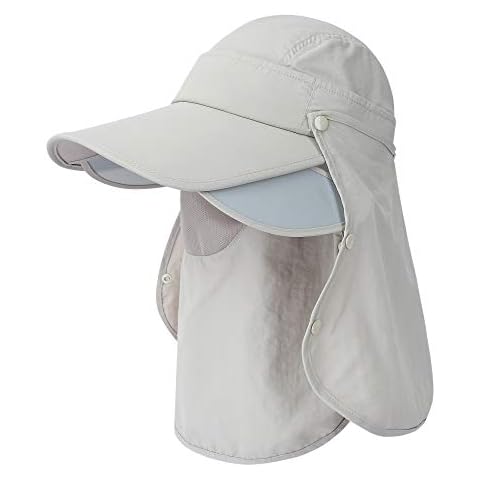 icolor Sun Hat,Retractable Wide Brim Fishing Hats,Multi-Function Sun Protection Cap Summer Travel Beach Hat for Men Women Cover