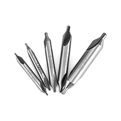 QWORK Set de Brocas Avellanadoras con Molino de Torno de 60 Grados Cover