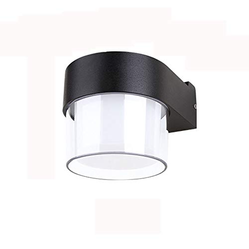 Applique murale LED 9W lot de 2 lampes étanches IP54 pour éclairage intérieur et jardin extérieur