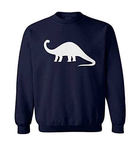 Dinosaur Silhouette - Dino Rawr Toddler Fleece Crewneck Sweater