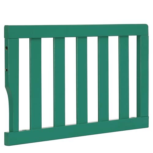 Image of Dream On Me Toddler Guard Rail for Convertible Crib, Solid Wood Bed Rail for Toddler Bed Conversion, Emerald