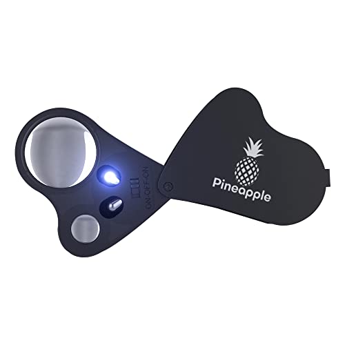 Pineapple 12 30X 60X Jewelers Loupe Magnifier With Light, Lighted Magnifying Glass Jewelry Loop thumb #5
