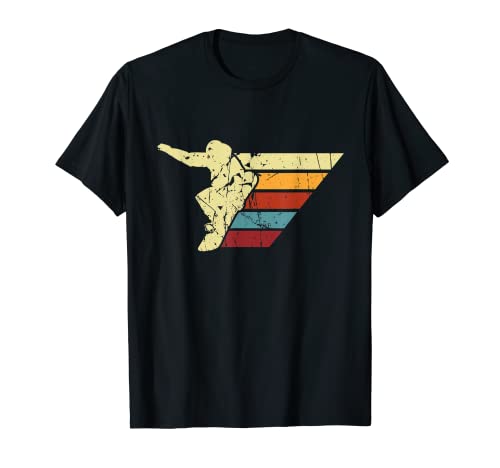 Vintage Retro Snowboard Accessori Regalo Bambini Adolescenti Maglietta