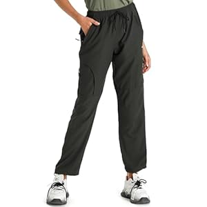Seamaid Women’s Hiking Pants Quick Dry Lightweight Water Resistant Cargo Pants with Zipper Pockets Travel Outdoor