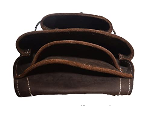 Zeluga Zl148Tb 10 Pocket Top Grain Leather Tool Bag, Oil Tan #TOP4