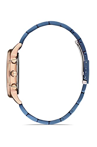 Ferro Aversa Multifunction Black Round Dial Men's Watch with Bracelet Strap - Image 2