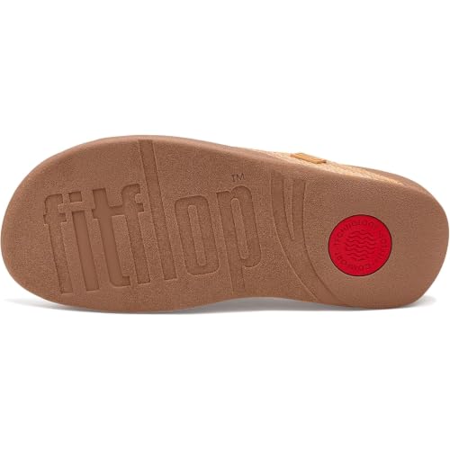 Image of FitFlop Women's SURFA Stripe-Webbing Toe-Post Sandals | Lightweight Flip Flops with Cushioned Comfort, Arch Support & Grip