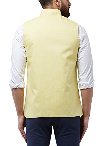 Image of SOJANYA (Since 1958 Men's Cotton Linen Blend Waist Coat