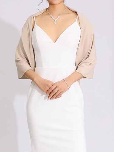 GORAIS Womens Shawls and Wraps for Evening Dresses Velvet Wedding Stole with Rhinestone Buckle for Bride and Bridesmaids2