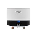 CAMPLUX Tankless Water Heater Electric with LED Display 120V Instant Water Heaters Under Sink 3.5kw TE04