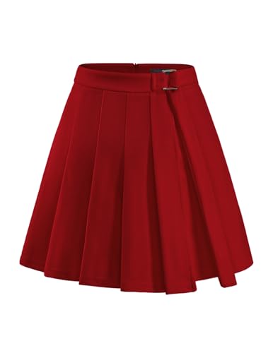 bridesmay Damen Minirock mit Falten, Plissee Tennis Skaterrock mit...