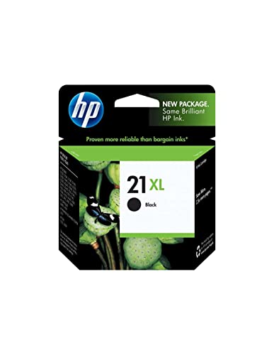 HP 21XL C9351CE, Negro, Cartucho de Tinta de Alta Capacidad Original, compatible con impresoras de inyección de tinta HP Deskjet D1530, D1560, D2360, D2460, F2290, F335, F2180, F380, F390, F4180