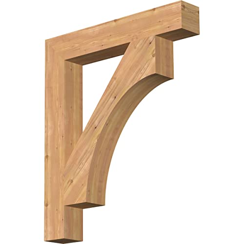 5 1/2"W x 36"D x 42"H Westlake Block Smooth Bracket, Western Red Cedar