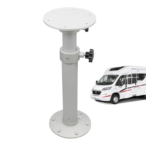 Pied de table réglable solution espace restreint camping-car et yacht