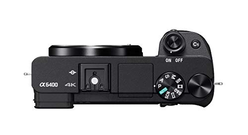 sony alpha a6400 mirrorless camera compact aps c interchangeable lens digital camera with real time eye auto focus 4k video flip screen 16 50mm l