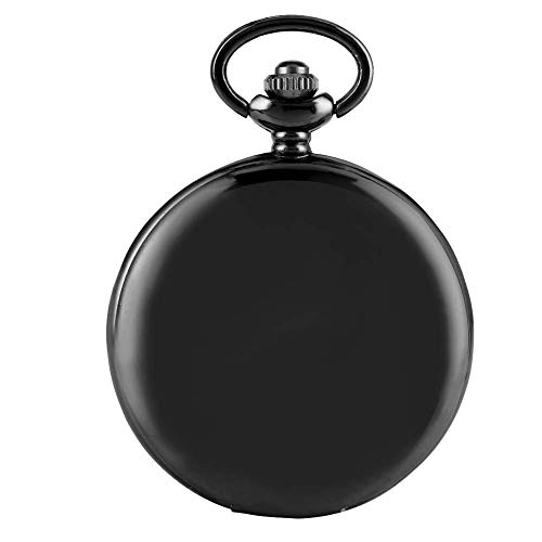 Relógio de bolso para cavalheiro Steampunk vintage de bolso com corrente de aço com pingente vintage