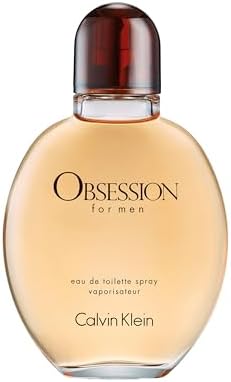 Calvin Klein Obsession for Men Eau de Toilette โ Ambery Men's Cologne โ With Notes of Bergamot, Mandarin, Lavender & Musk โ Long Lasting Fragrance