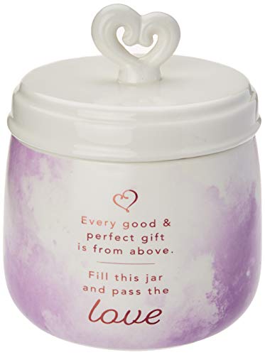 Precious Moments Jarra de compartilhamento, creme/ouro rosa/roxo