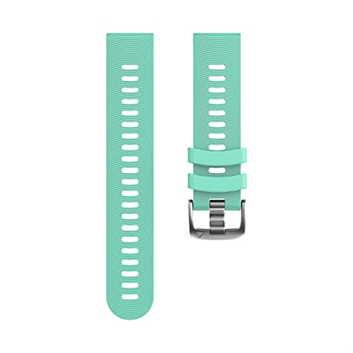 Bracelet sport 20mm étanche et anti-transpiration bleu sarcelle compatible Garmin Venu et 645