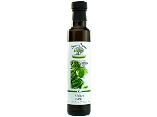 Aceite de oliva extra virgen con albahaca fresca 250 ml miniatura 1