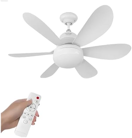 Ventilador de Teto Com Lâmpada LED 60W Bivolt E27 Silencioso com ...