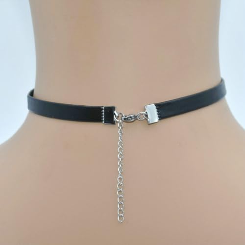 DADDY'S Sexy Choker Necklaces Matching Couple Women's Cosplay Lingerie,Cute Kawaii Rhinestone PU Collar Necklace For Lover's Bikini,Faux Leather Choker Jewelry For Women Honey Princess4