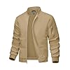 MAGCOMSEN Men’s Bomber Jacket Lightweight Casual Windbreaker Spring Fall Zip Up Coat with 5 Pocket