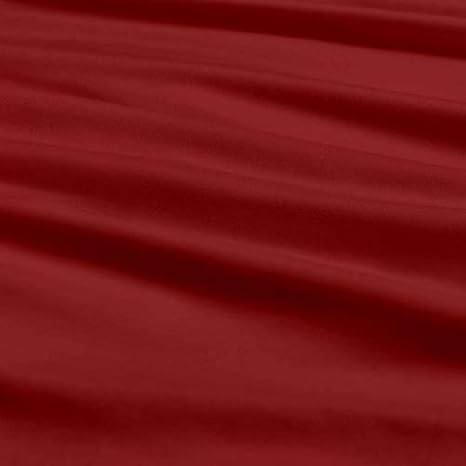 Twin XL Sheet Set-4 Piece Sheets-College Dorm Room Bed Sheets- Twin XL Sheet Set-College Dorm Size- Deep Bed Sheets Pockets - Twin Extra Long Sheets for Twin XL Mattress - 10 Drop-Burgundy Solid)