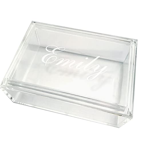 Personalized Acrylic Jewelry Box 6"x4"