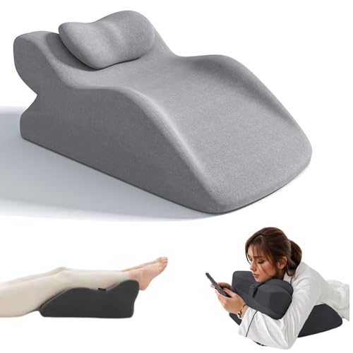 Relax Cush Ergonomic Pillow, Wedge Ergonomic Pillow with with Washable Cover, Multifunctional Relaxcush Lumbar Support Pillow for After Surgery, Blood Circulation, Leg Swelling Pain Relief