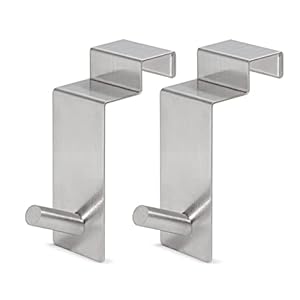 JOGEL & PETZ 2 Flipchart Türhaken Edelstahl 2er Set