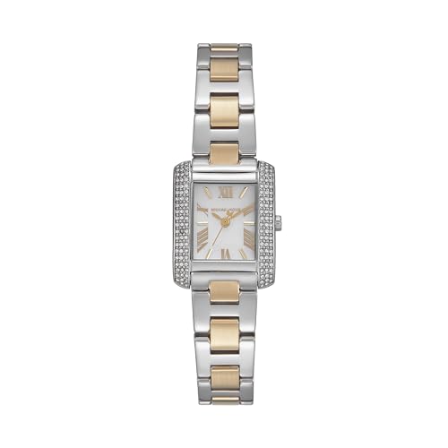 Michael Kors Women's Emery Three-Hand Stainless Steel Watch, MK4882, Silver/Gold, 22 mm