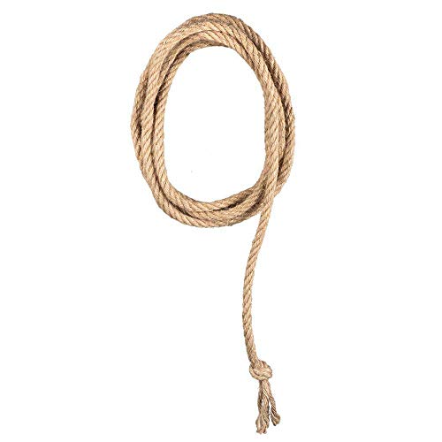 Boland 54343 - Lasso / Westernseil, Länge 185 cm, Farbe Beige, aus 100 Prozent Jute, tolles Accessoire für Rodeoreiter oder Cowboys zu Fasching u. Karneval, Mottoparty, Verkleidung, Zubehör, Kostüm